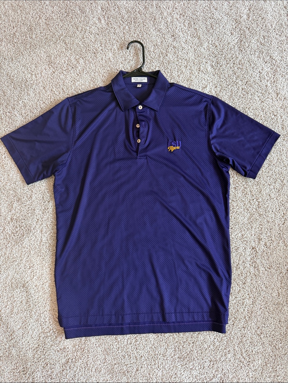 Peter Millar Purple LSU Tigers Polo Shirt